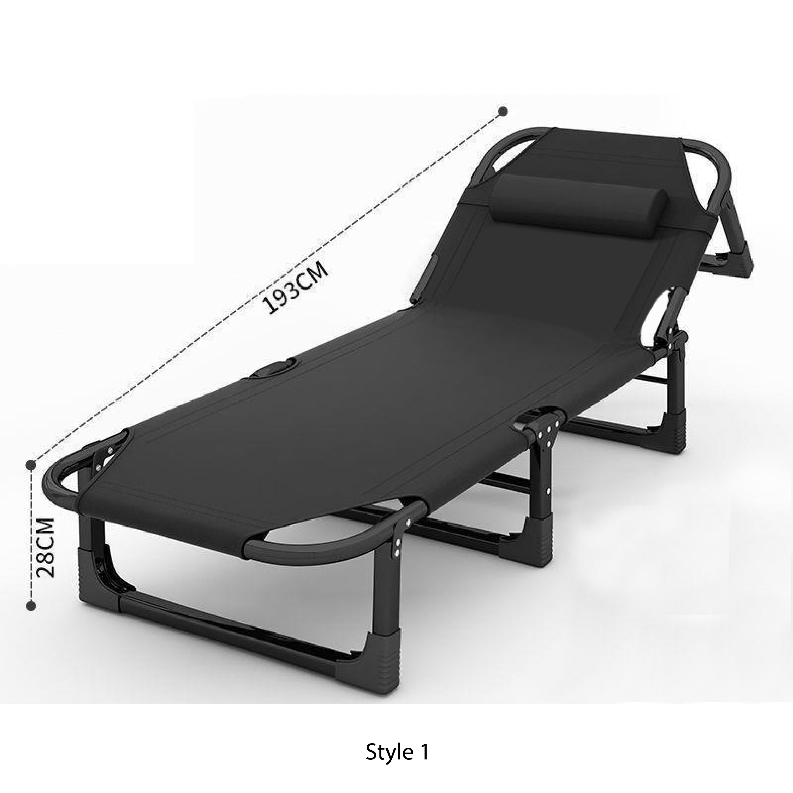 Bergen Foldable Reclining Chair: No Assembly, Anti-Slip Design, High Load Capacity (Basic)