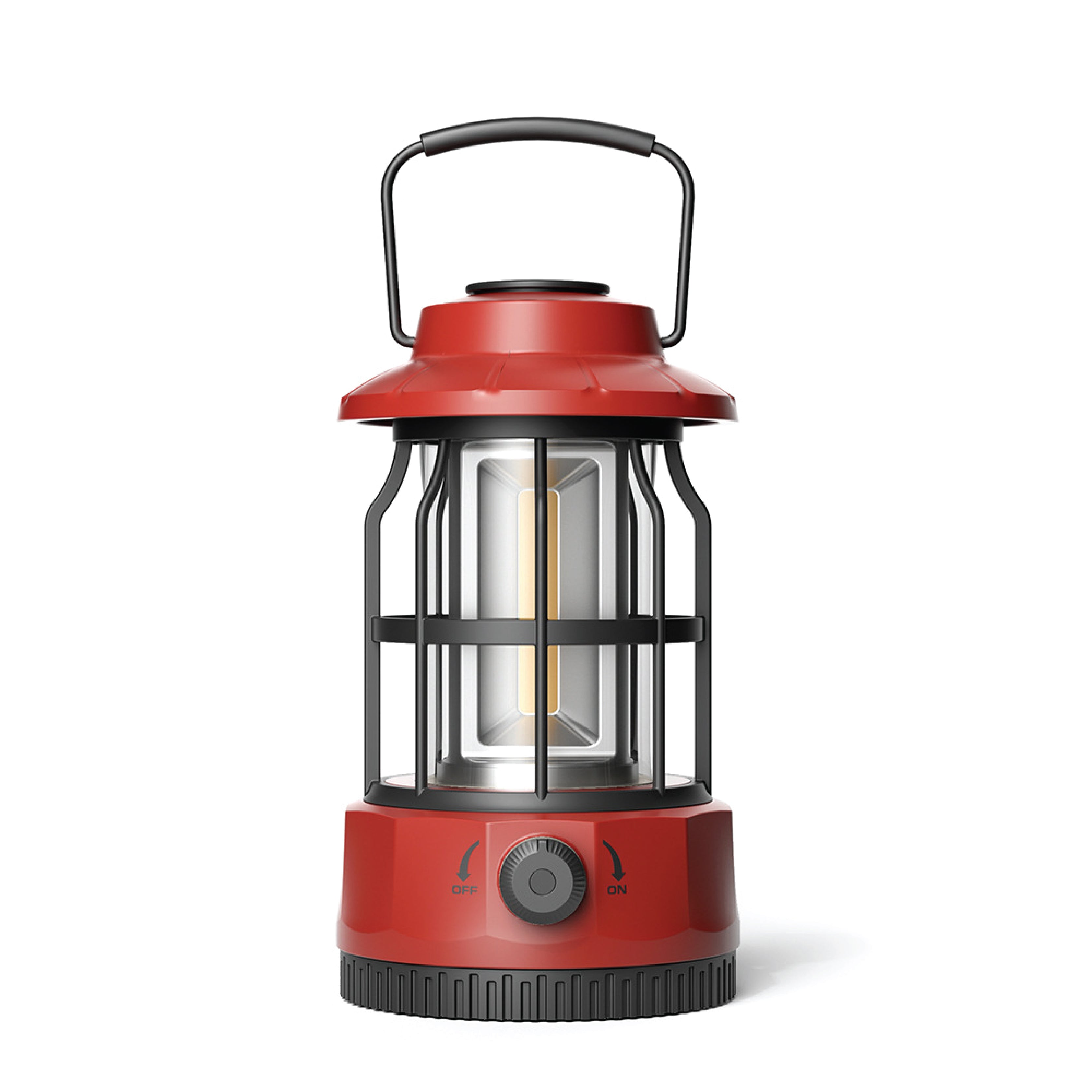 Kristiansund Rechargeable Lantern: Warm Yellow and White Light, Waterproof